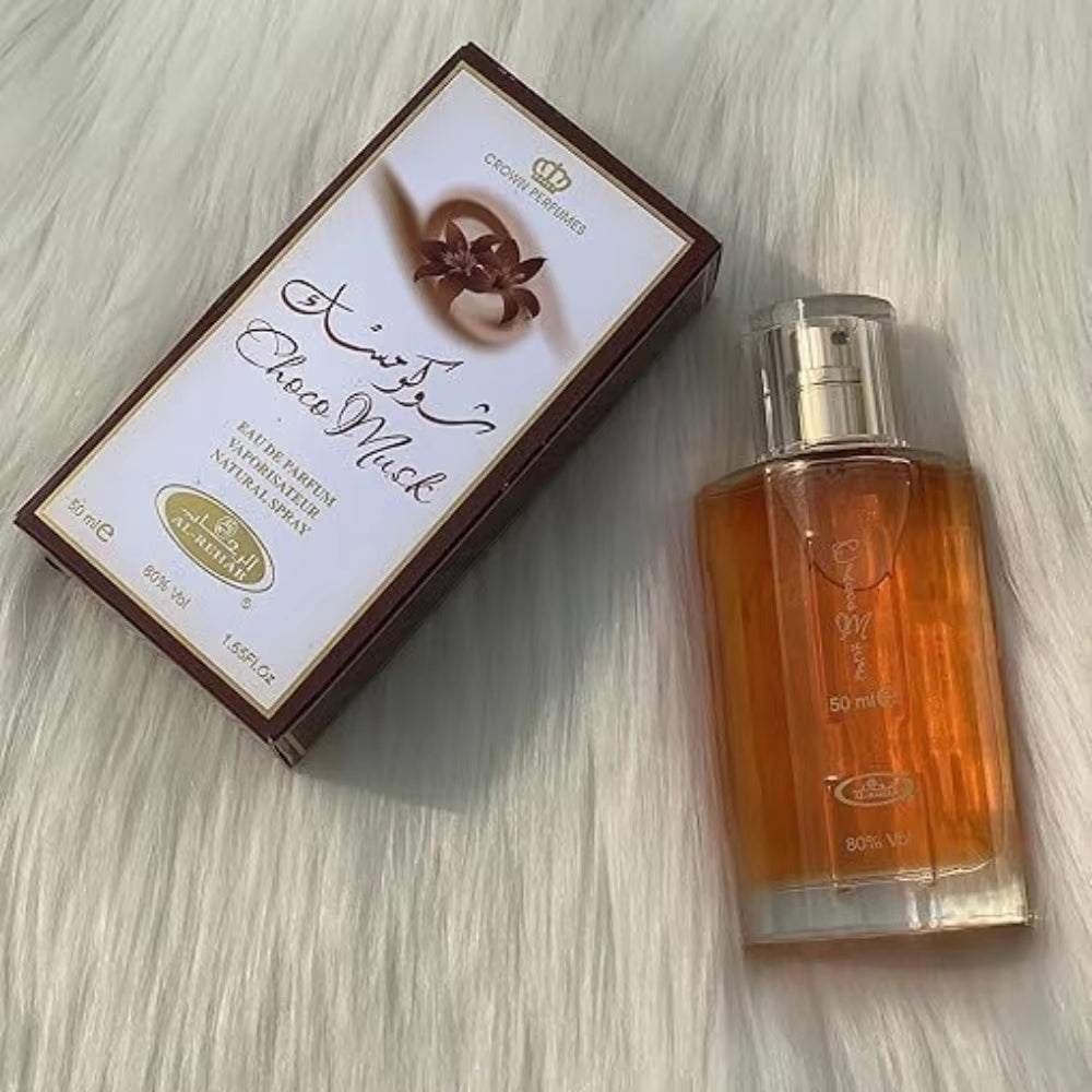 Chocolate Vanilla Musk Perfume with Rose Iris Amber Woody Notes